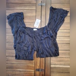 Roxy black flowy Beach pant size medium